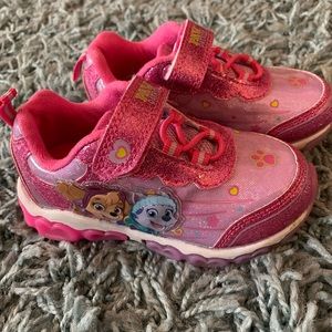Toddler girl light up paw patrol sneakers